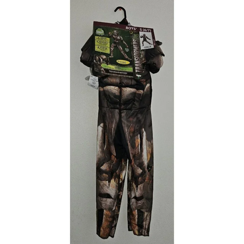NWT Rhinox Transformers Halloween Costume Rise of Beasts Boys Small 6/7